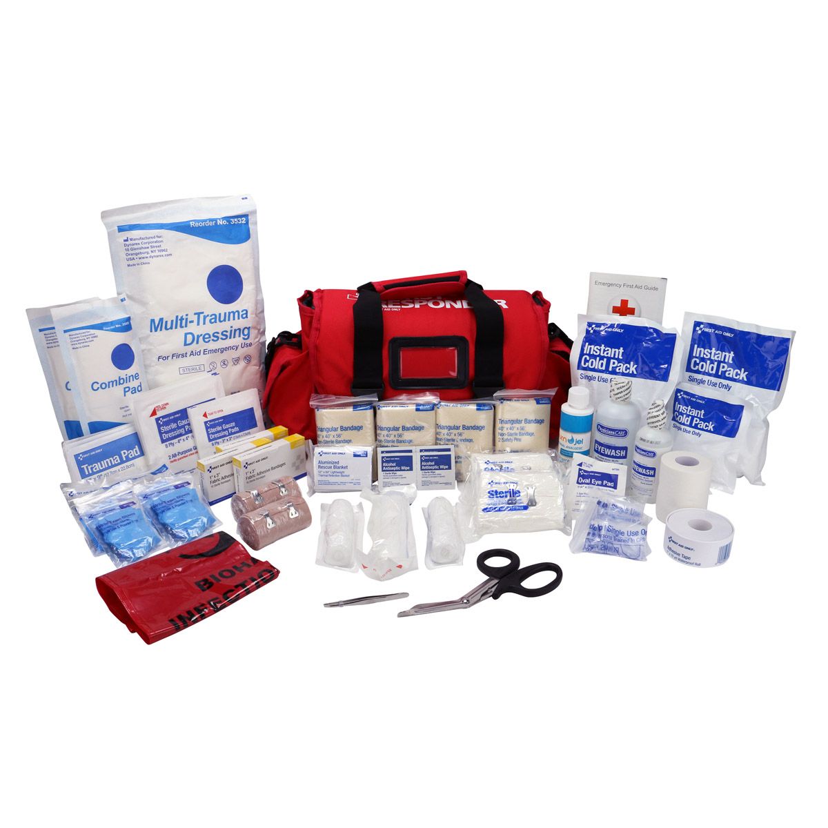 First Aid Only 24 Person First Responder Kit With Duffel Bag 90649-001 First Aid Only 24 Person First Responder Kit With Duffel Bag 90649-001